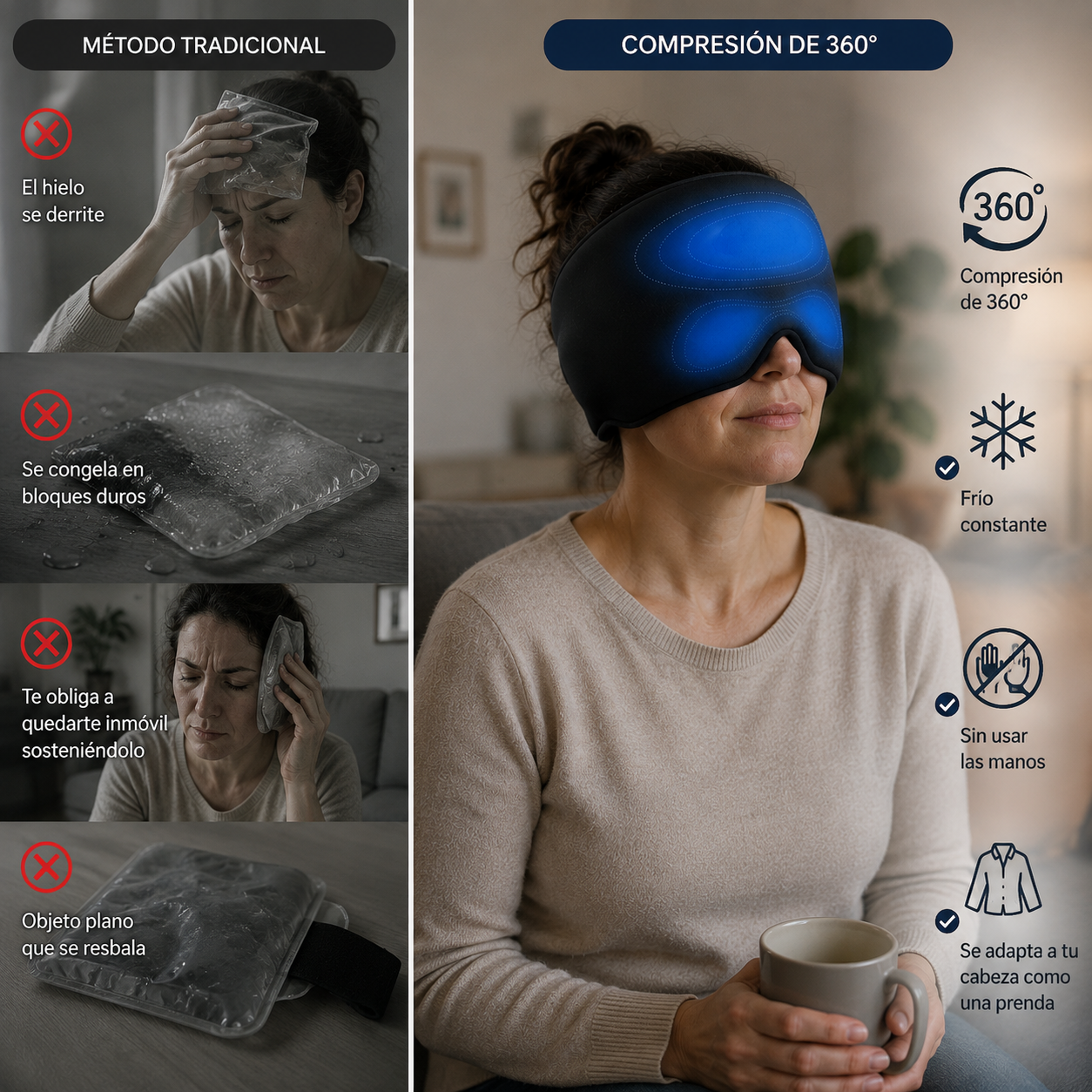 Gorro Frío Antimigraña