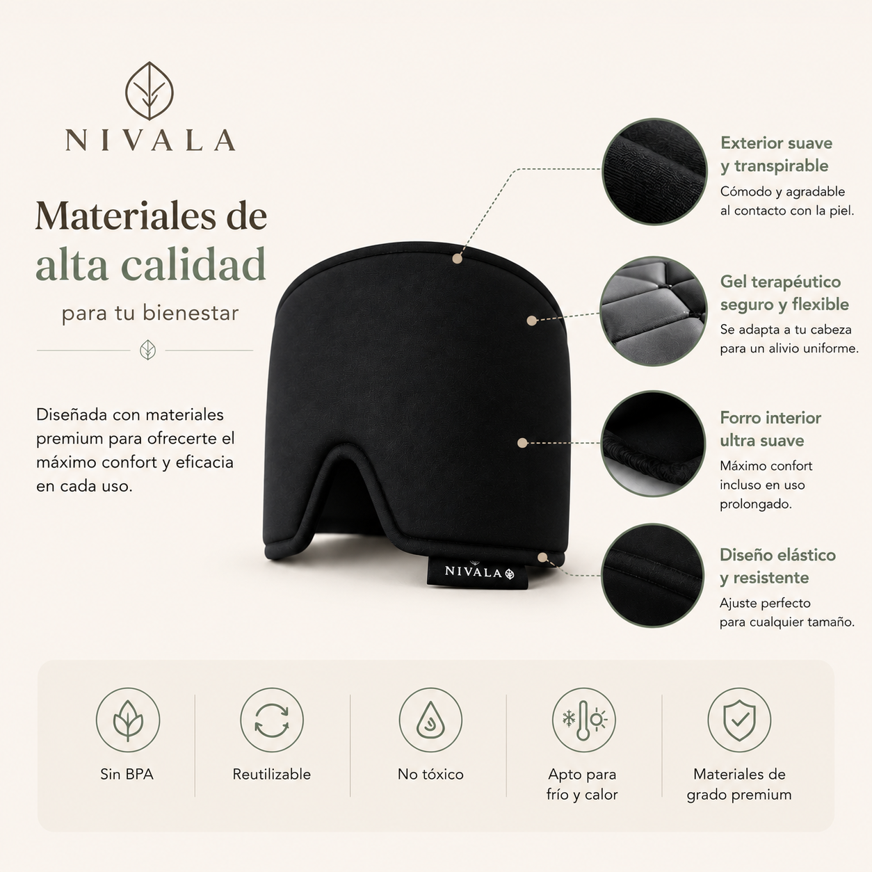 Gorro Frío Antimigraña